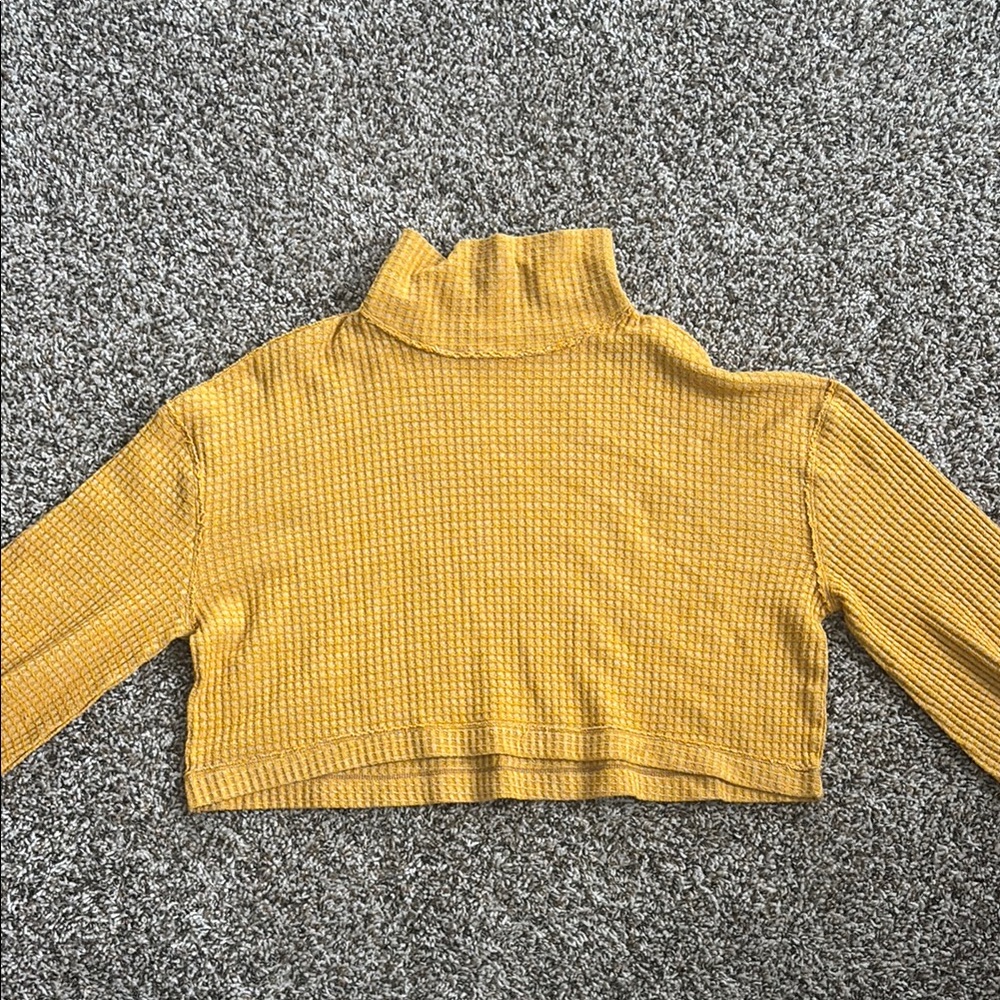 Free People Cropped Turtleneck